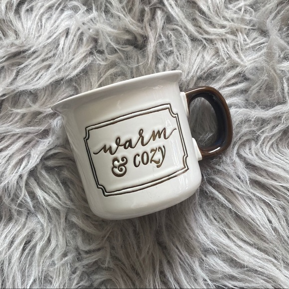 Threshold Cream & Brown “Warm & Cozy” Coffee Mug